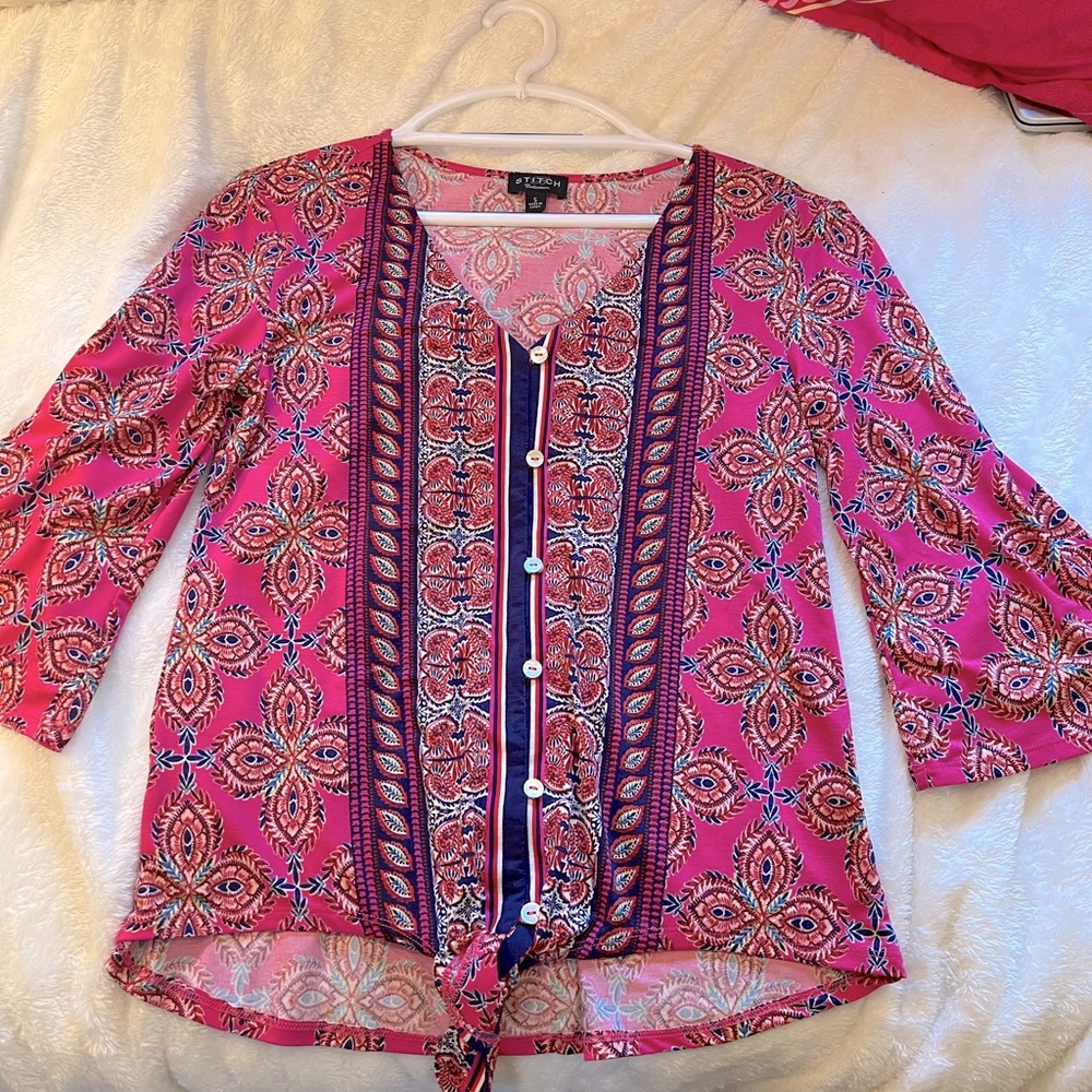 Beautiful Bright Boho blouse